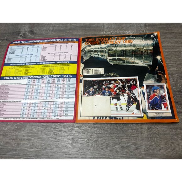 1985 O-Pee-Chee Hockey Sticker Album Yearbook Set Gretzky Mario Lemieux - Picture 2 of 8
